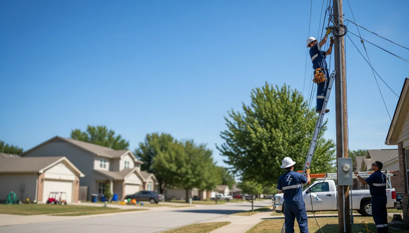 Residential electrician providing installation services in Siloam, GA